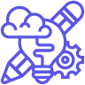 Abstract design-thinking icon for the Basic package